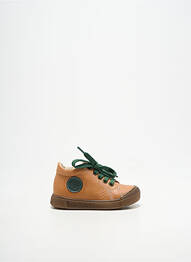 Bottillons fermeture zip et lacets bout rond marron NATURINO garcon