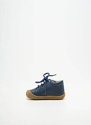 Bottillons fermeture lacets bout rond bleu NATURINO garçon
