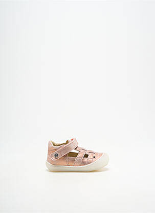 Bottillons fermeture scratch bout rond rose NATURINO fille