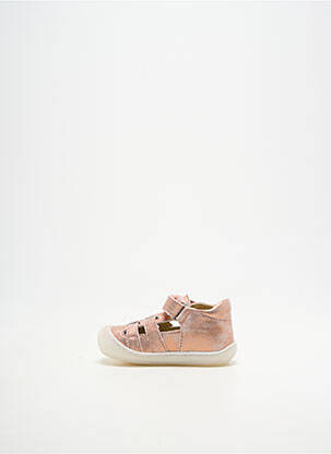 Bottillons fermeture scratch bout rond rose NATURINO fille