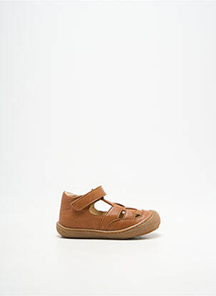 Bottillons fermeture scratch bout rond marron NATURINO garcon