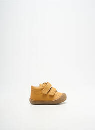 Baskets voute plantaire bout rond jaune NATURINO garcon