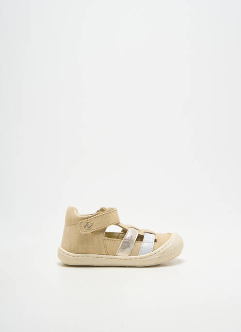 Bottillons fermeture scratch bout rond or NATURINO fille