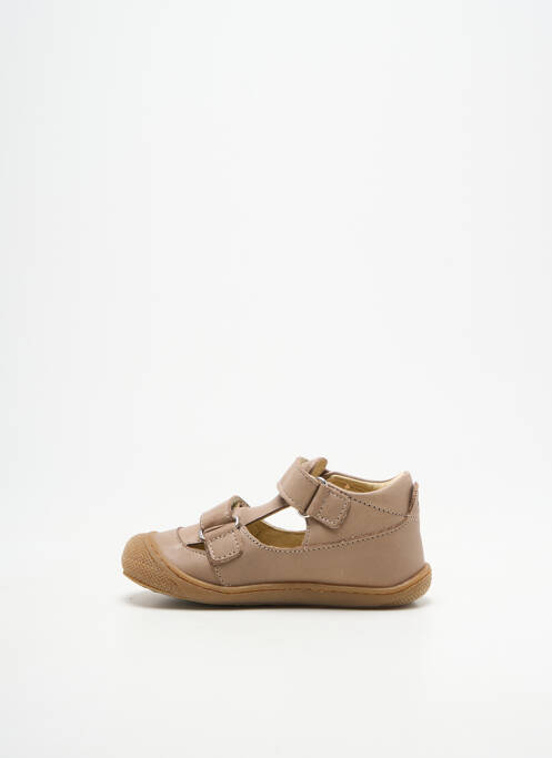 Bottillons fermeture scratch bout rond beige NATURINO garcon