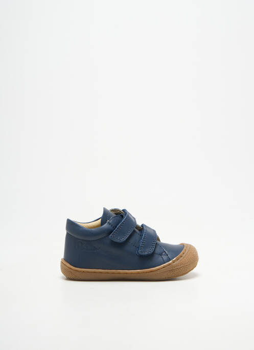 Baskets fermeture scratch bout rond bleu NATURINO garcon