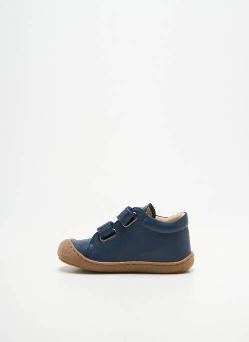 Baskets fermeture scratch bout rond bleu NATURINO garcon