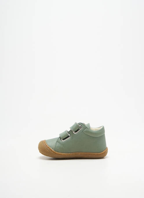 Baskets fermeture scratch bout rond vert NATURINO garcon
