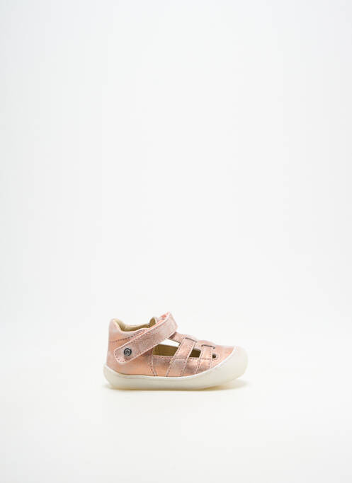 Bottillons fermeture scratch bout rond rose NATURINO fille