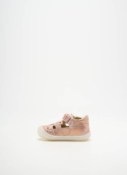 Bottillons fermeture scratch bout rond rose NATURINO fille