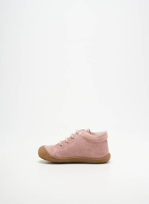 Bottillons fermeture lacets bout rond rose NATURINO fille