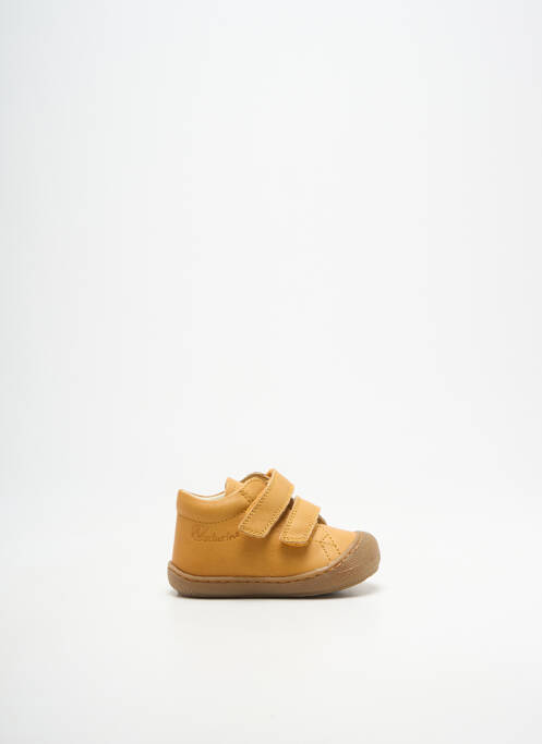 Baskets voute plantaire bout rond jaune NATURINO garcon