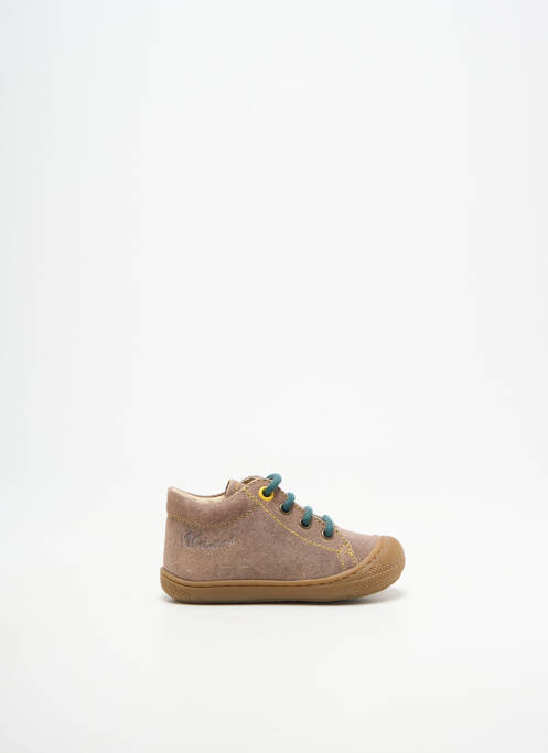 Bottillons fermeture lacets bout rond marron NATURINO garcon