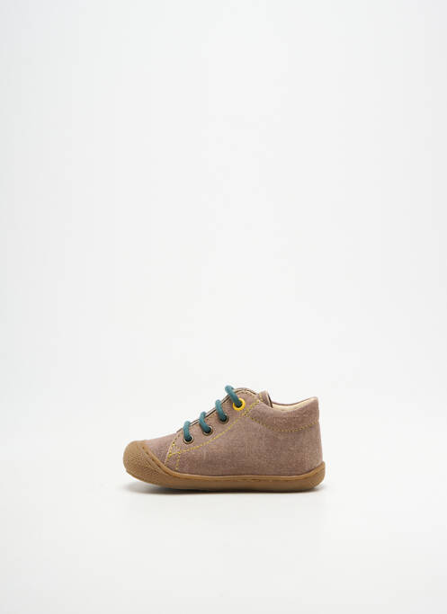 Bottillons fermeture lacets bout rond marron NATURINO garcon