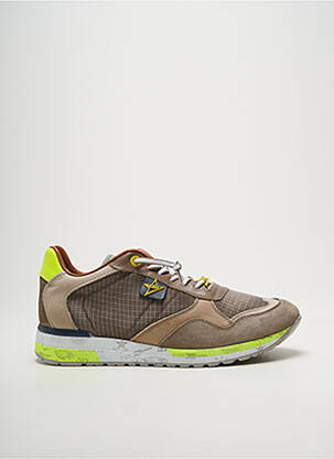 Baskets fermeture elastique bout rond marron CETTI homme