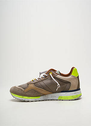 Baskets fermeture elastique bout rond marron CETTI homme