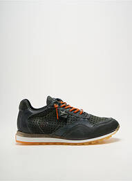 Baskets fermeture elastique bout rond vert CETTI homme