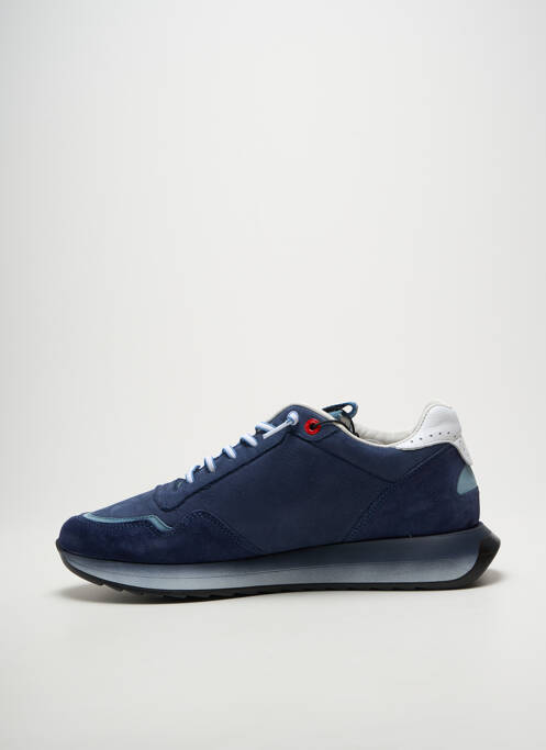 Baskets fermeture elastique bout rond bleu CETTI homme