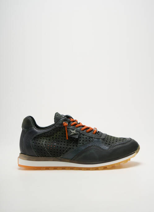 Baskets fermeture elastique bout rond vert CETTI homme