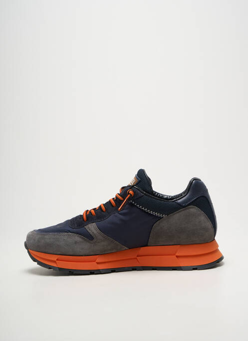 Baskets fermeture elastique bout rond bleu CETTI homme