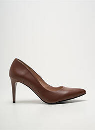 Escarpins bout pointu talon de 7 à 9cm marron GIULIA femme