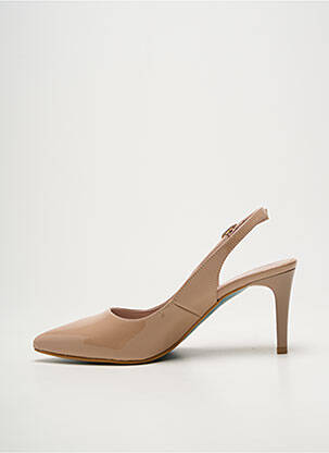 Escarpins fermeture boucle(s) talon de 7 à 9cm beige GIULIA femme