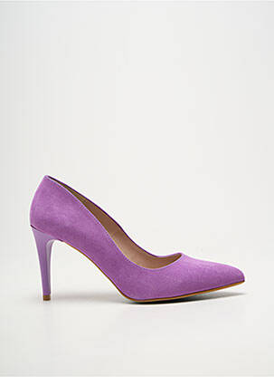 Escarpins bout pointu talon de 7 à 9cm violet GIULIA femme