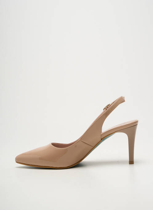 Escarpins fermeture boucle(s) talon de 7 à 9cm beige GIULIA femme