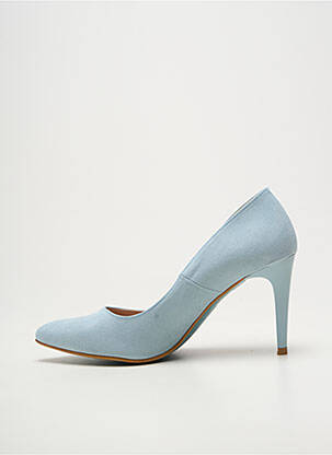 Escarpins bout pointu talon de 7 à 9cm bleu GIULIA femme