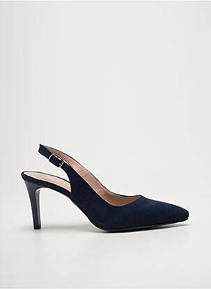 Escarpins fermeture boucle(s) talon de 7 à 9cm bleu GIULIA femme