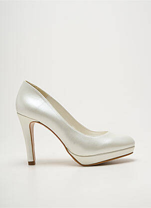 Escarpins talon aiguille talon haut de 10cm et plus blanc GIULIA femme