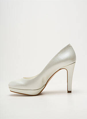 Escarpins talon aiguille talon haut de 10cm et plus blanc GIULIA femme