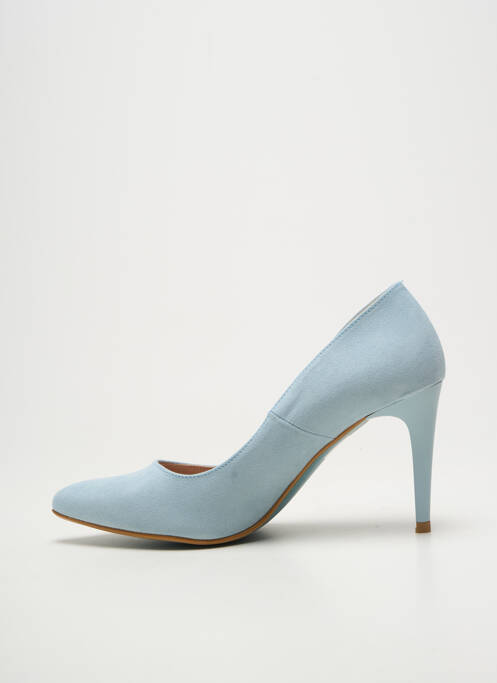 Escarpins bout pointu talon de 7 à 9cm bleu GIULIA femme