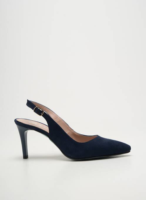 Escarpins fermeture boucle(s) talon de 7 à 9cm bleu GIULIA femme