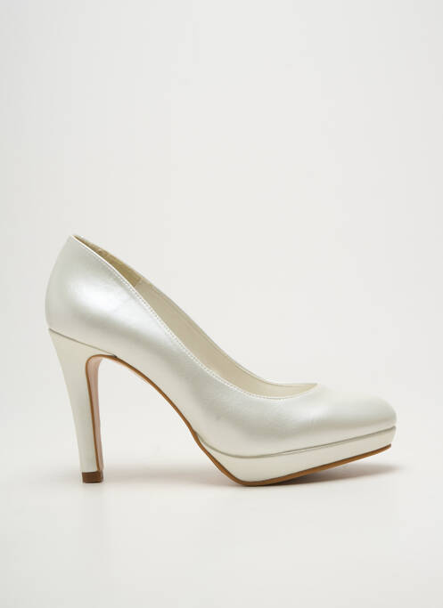 Escarpins talon aiguille talon haut de 10cm et plus blanc GIULIA femme