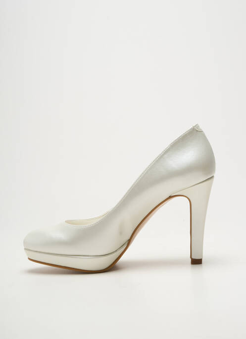 Escarpins talon aiguille talon haut de 10cm et plus blanc GIULIA femme