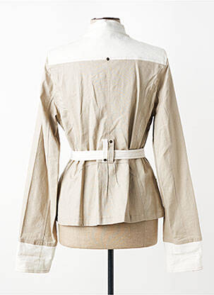 Veste casual coupe cintrée beige FRED SABATIER femme
