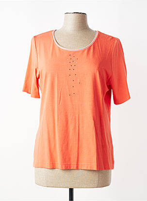 T-shirt coupe droite manches courtes orange SOMMERMANN femme