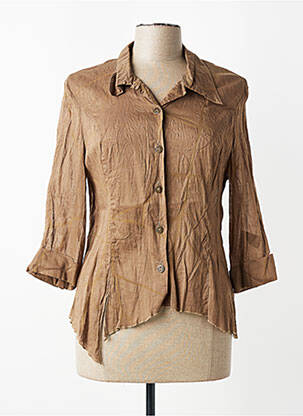 Chemisier coupe cintrée manches 3/4 vert FRED SABATIER femme