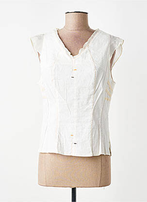 Top manches courtes manches courtes beige FRED SABATIER femme