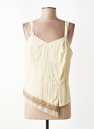 Top sans manche sans manche jaune FRED SABATIER femme