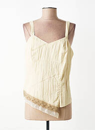 Top sans manche sans manche jaune FRED SABATIER femme