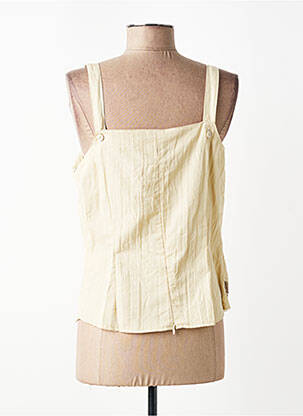 Top sans manche sans manche jaune FRED SABATIER femme