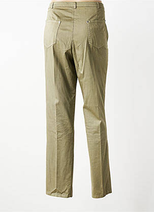 Pantalon droit stretch taille normale vert GUY DUBOUIS femme