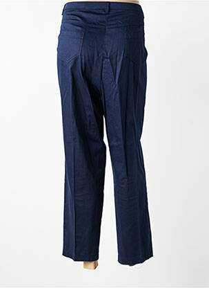 Pantalon 7/8 stretch taille normale bleu JEAN GABRIEL femme