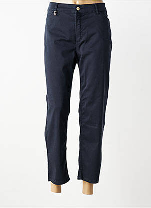 Pantalon 7/8 stretch taille normale bleu ANNA MONTANA femme