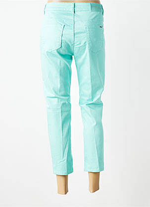 Pantacourt stretch taille normale bleu GEVANA femme