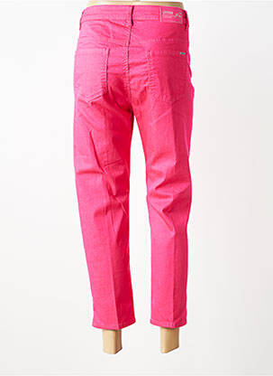 Pantacourt stretch taille normale rose GEVANA femme