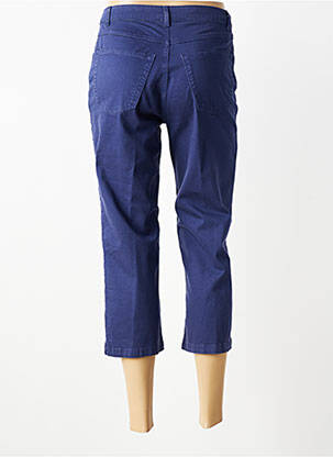Pantacourt stretch taille normale bleu JEAN GABRIEL femme
