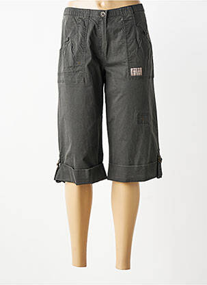 Bermuda taille élastique taille normale vert FRED SABATIER femme