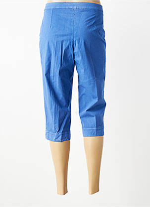 Pantacourt stretch taille normale bleu GUY DUBOUIS femme